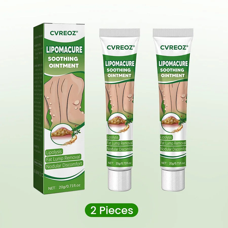 Cvreoz® Soothing Ointment behandelt Lipome problemlos und erzielt innerhalb von 2 Wochen eine deutliche Verbesserung