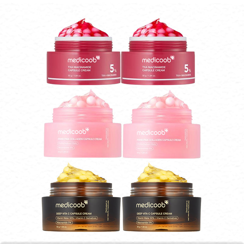 Final 3 Hours: 70%OFF Mix & Match Boba Cream Set | Tiktok Viral Capsule Creams for Uneven Skin Tone, Glow Hydration