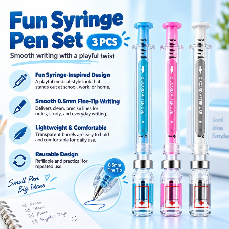 Syringe Shape Gel Pens