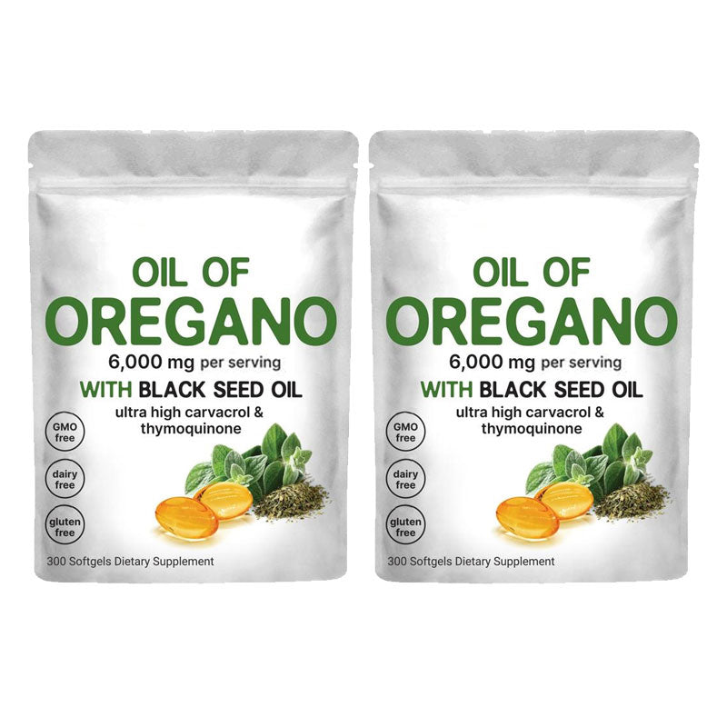 Micro Ingredients Oregano Oil with Black Seed Oil, 300 softgels