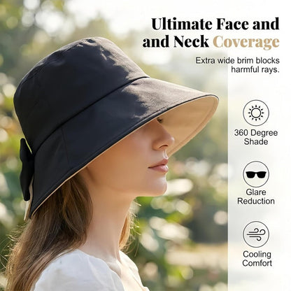Elegant Bow Sun Hat
