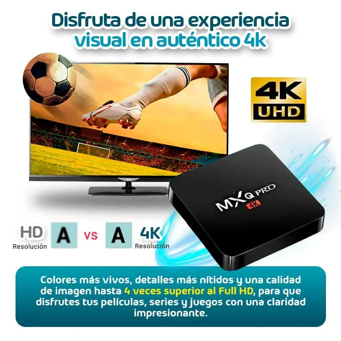 HD Smart TV Box - No need to recharge, direct connection to the Internet to watch all channels without restrictions