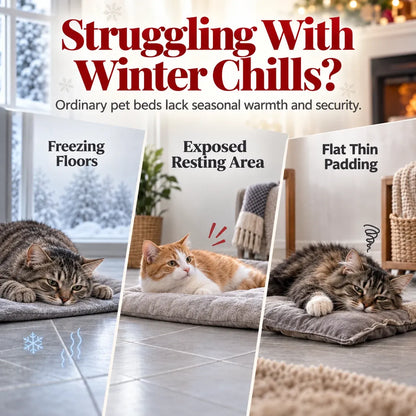 Christmas Stocking Shaped Plush Cat Bed Cave