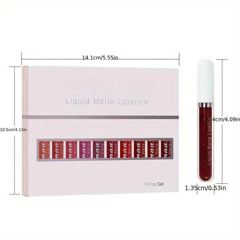 10-Color Matte Lip Set