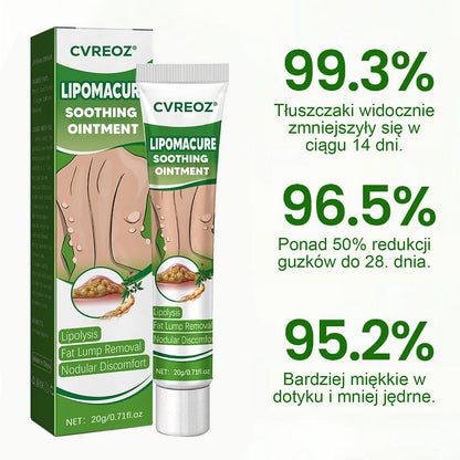 Cvreoz® Soothing Ointment behandelt Lipome problemlos und erzielt innerhalb von 2 Wochen eine deutliche Verbesserung