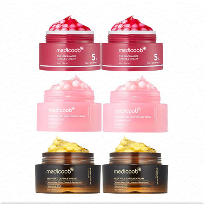Final 3 Hours: 70%OFF Mix & Match Boba Cream Set | Tiktok Viral Capsule Creams for Uneven Skin Tone, Glow Hydration