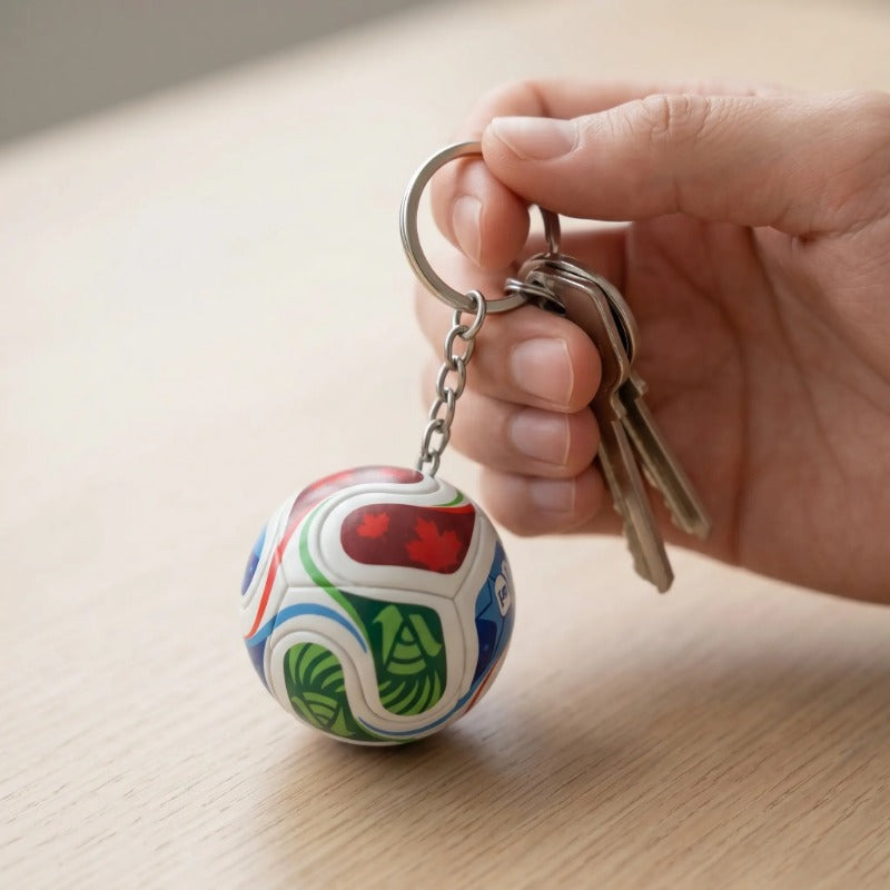 Soccer Trophy Keychain Duo