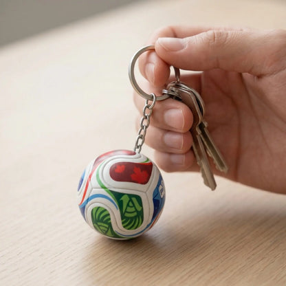 Soccer Trophy Keychain Duo