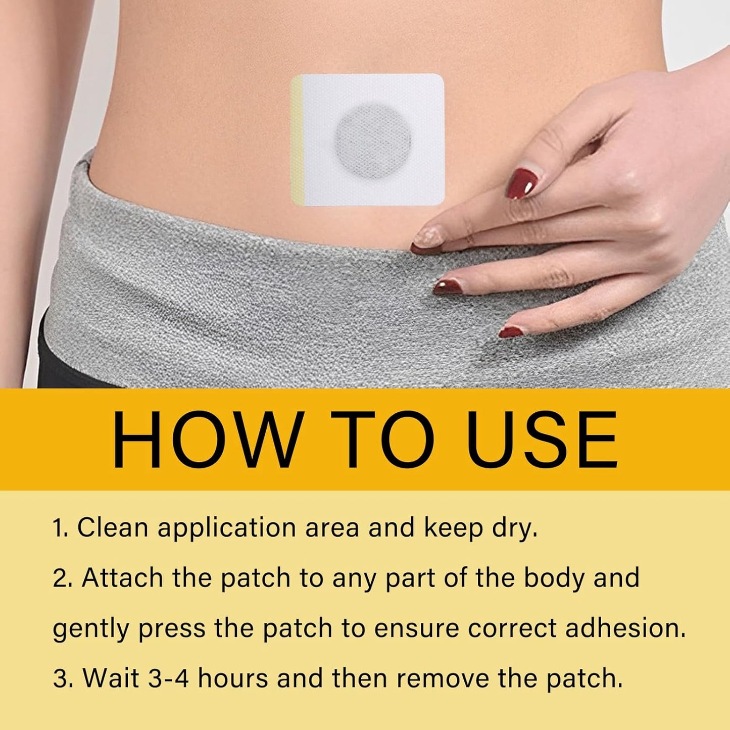 Bee Venom Lymphatic Drainage Slimming Patches, Bee Venom Plasters, Bee Venom Lymphatic Drainage Slimming Patch, Detox Slimming Patch, Suitable for People of All Ages (Pack of 3)