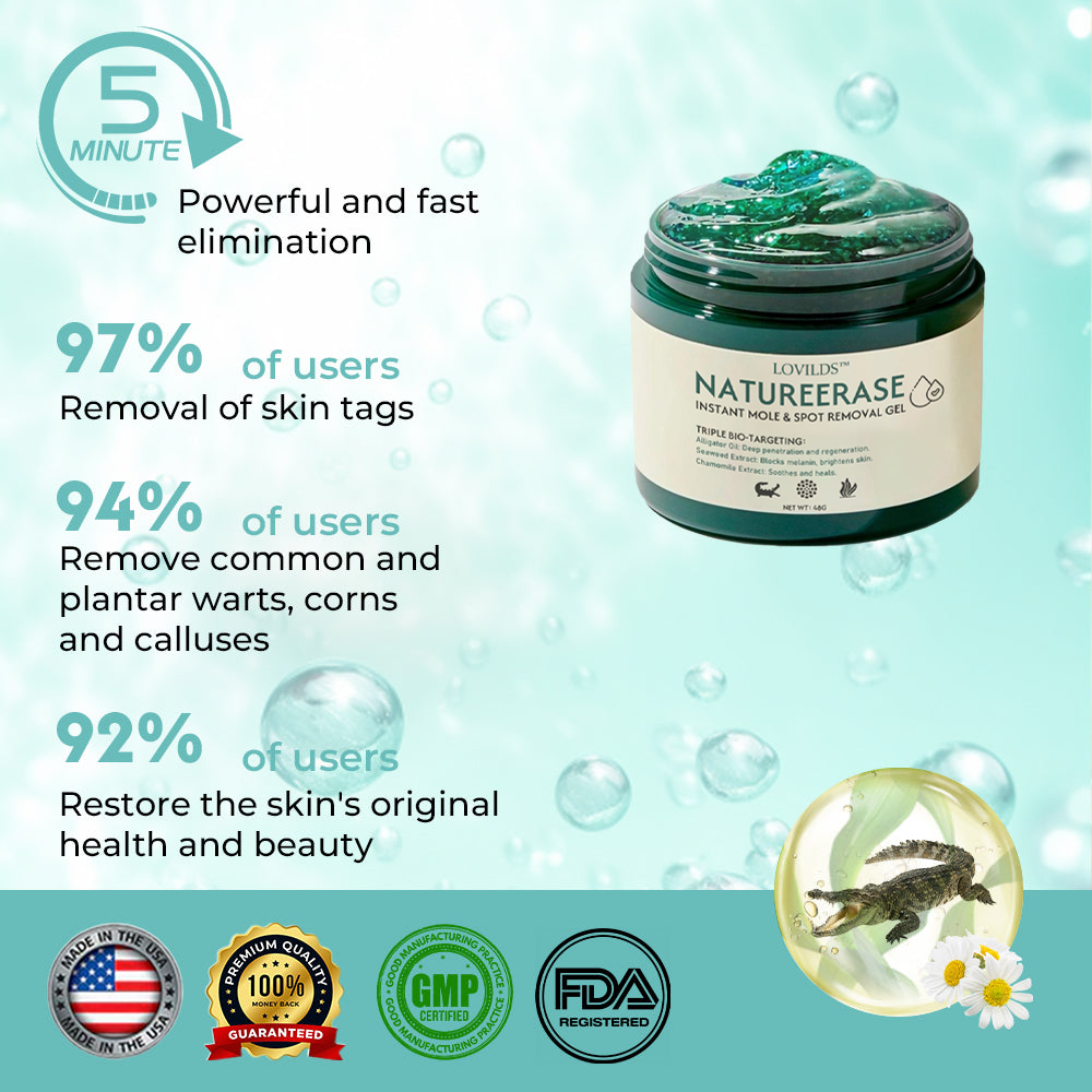 ✅Offizieller Shop: LOVILDS™ NatureErase Instant Alligator Oil Leberfleck- und Fleckenentfernung Plus Gel