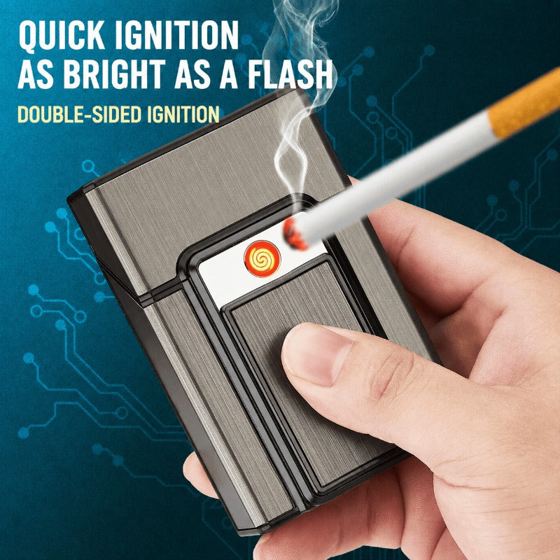 2-in-1 Cigarette Case Lighter
