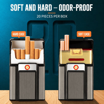 2-in-1 Cigarette Case Lighter