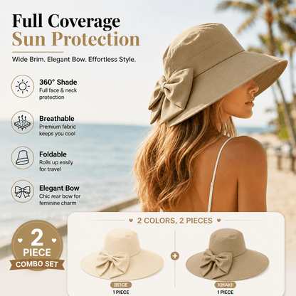 Elegant Bow Sun Hat