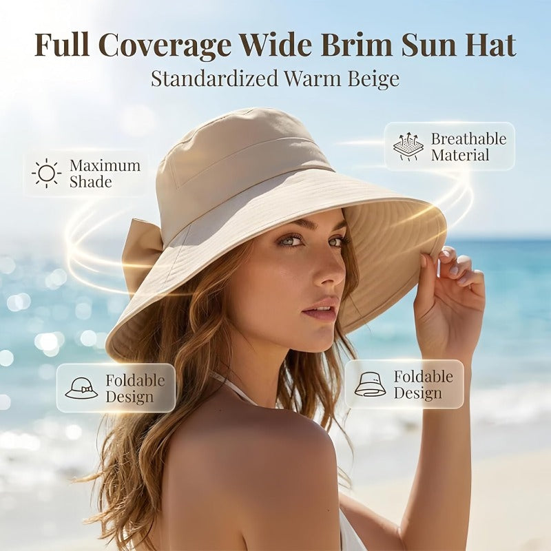 Elegant Bow Sun Hat