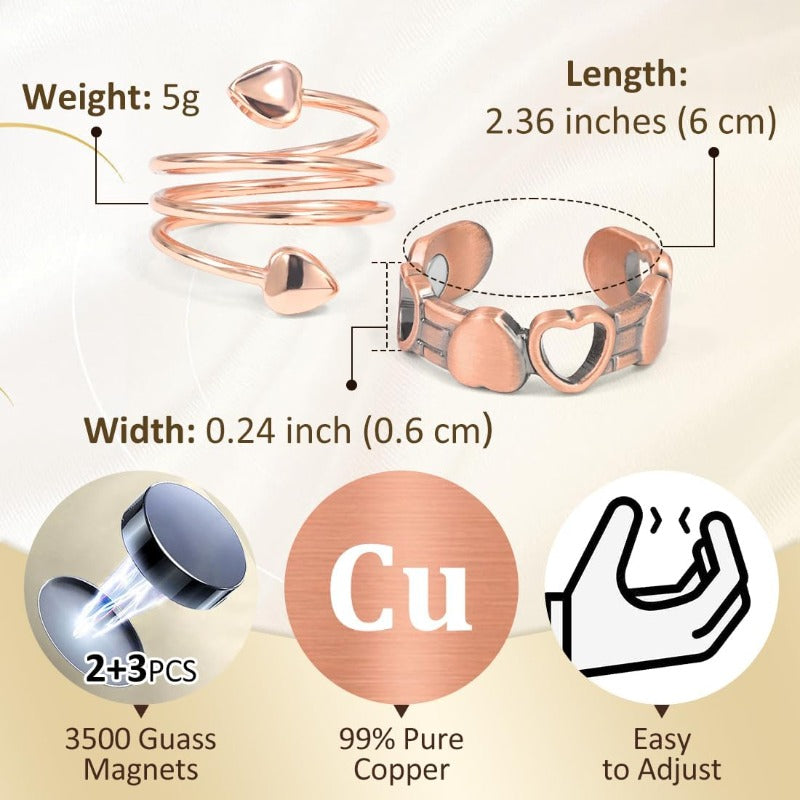 Pure Copper Magnetic Wellness Ring