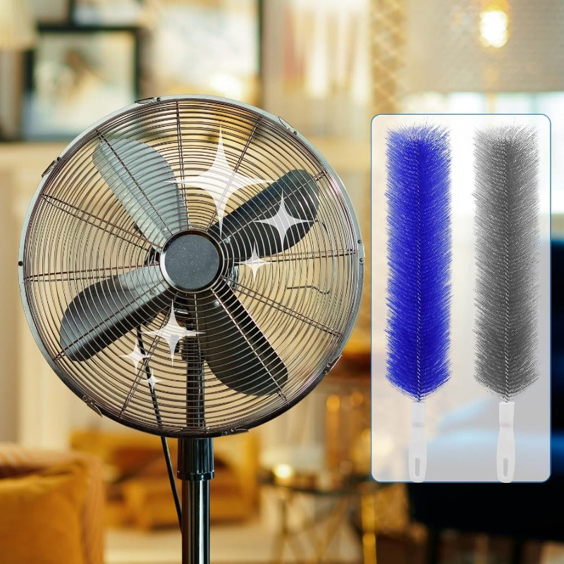 Flexible Microfiber Fan Duster Brushes – Reusable Cleaning Tools for Blades, Vents & Blinds