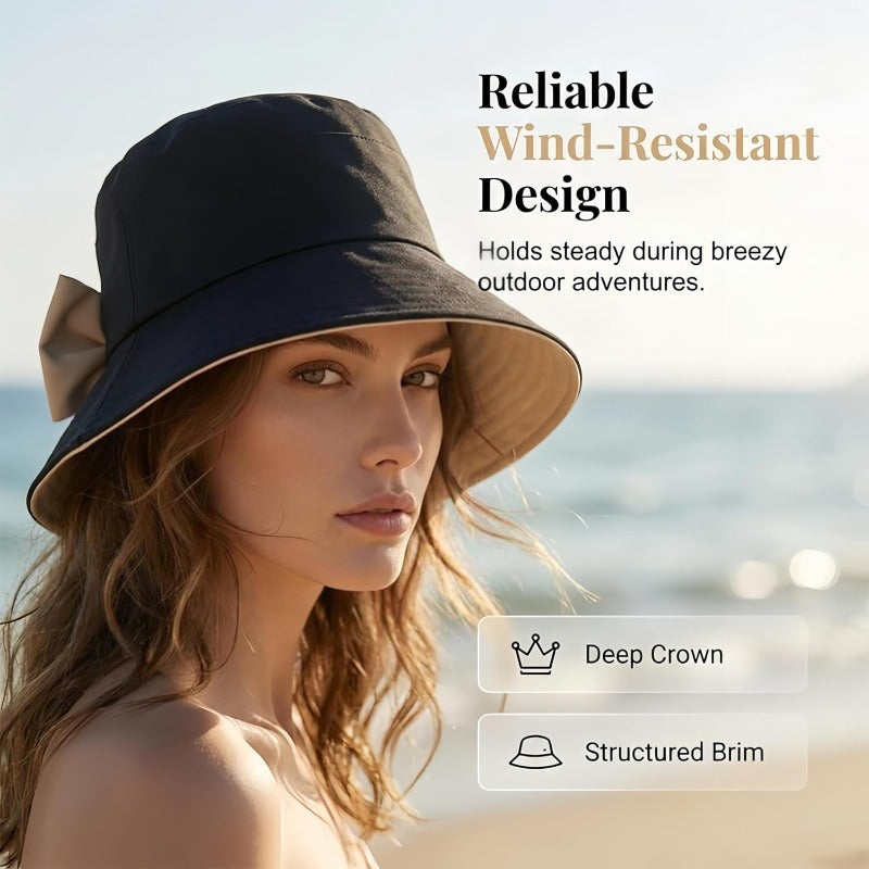 Elegant Bow Sun Hat