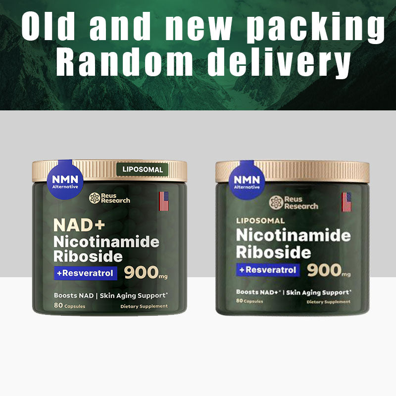 -Reus Research NR900 - NAD+ Supplement for Skin Aging Support, Energy, and Focus - 80 Count - Vitamin & Wellness Supplements Dietary