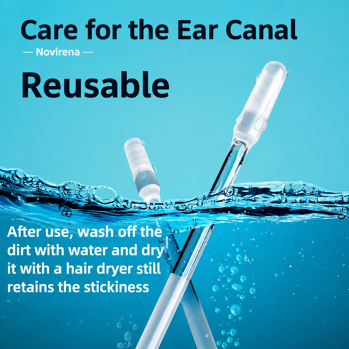 🥳2026 HOT SALE🥳💞50K+ SOLD! 🔥 Limit Time Offer!!! BUY 1 GET 1 FREE!!!🛒💨24 PCS Sticky Ear Wax Removal Kit, Reusable Adhesive Ear Cleaner with Dust Cover