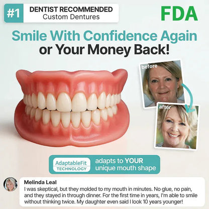 🌎Ends Today: 70% OFF! ⏰Wishtint™ Medical Full Denture with Strong Suctiond🦷Manufactured in FDA-registered facilities