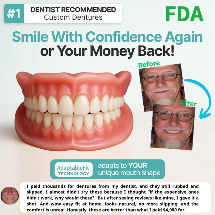🌎Ends Today: 70% OFF! ⏰Wishtint™ Medical Full Denture with Strong Suctiond🦷Manufactured in FDA-registered facilities