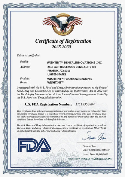 🌎Ends Today: 70% OFF! ⏰WISHTINT™Medical Full Denture with Strong Suctiond