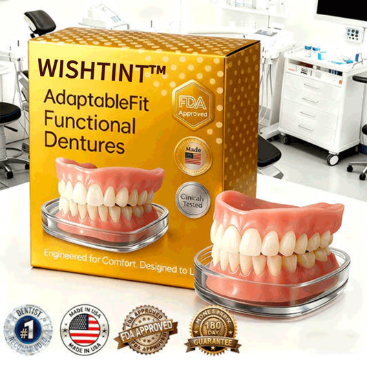 🌎Ends Today: 70% OFF! ⏰WISHTINT™Medical Full Denture with Strong Suctiond