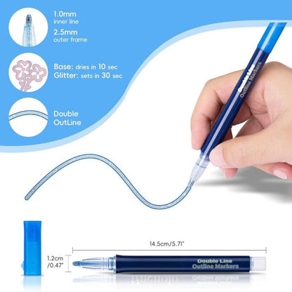 Outline Marker Pen Set