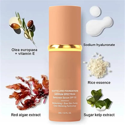 🔥Das heißeste Produkt von TikTok🔥 Feuchtigkeitsspendende 4-in-1-Concealer-Foundation – bionische Farbveränderung im mittleren Spektrum, langanhaltendes Make-up