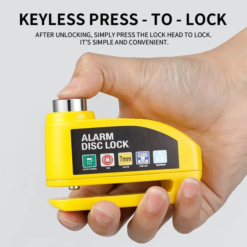 Keyless Alarm Disc Lock