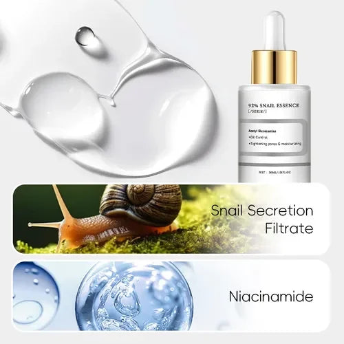 🔥From Korean 👨‍⚕️Natural Skincare🐌Snail Serum Firming & Brightening Lightening Serum with Oil