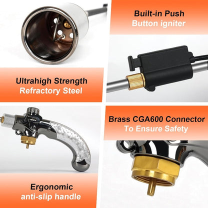 High Output Propane Weed Burner