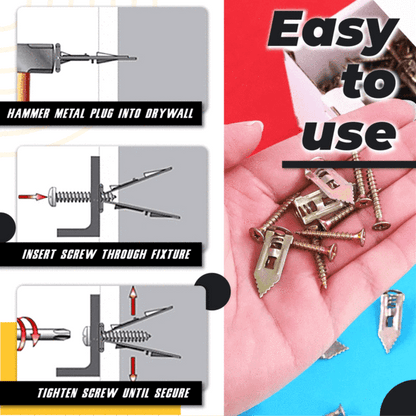 WallViper Drywall Anchors and Screws Kit