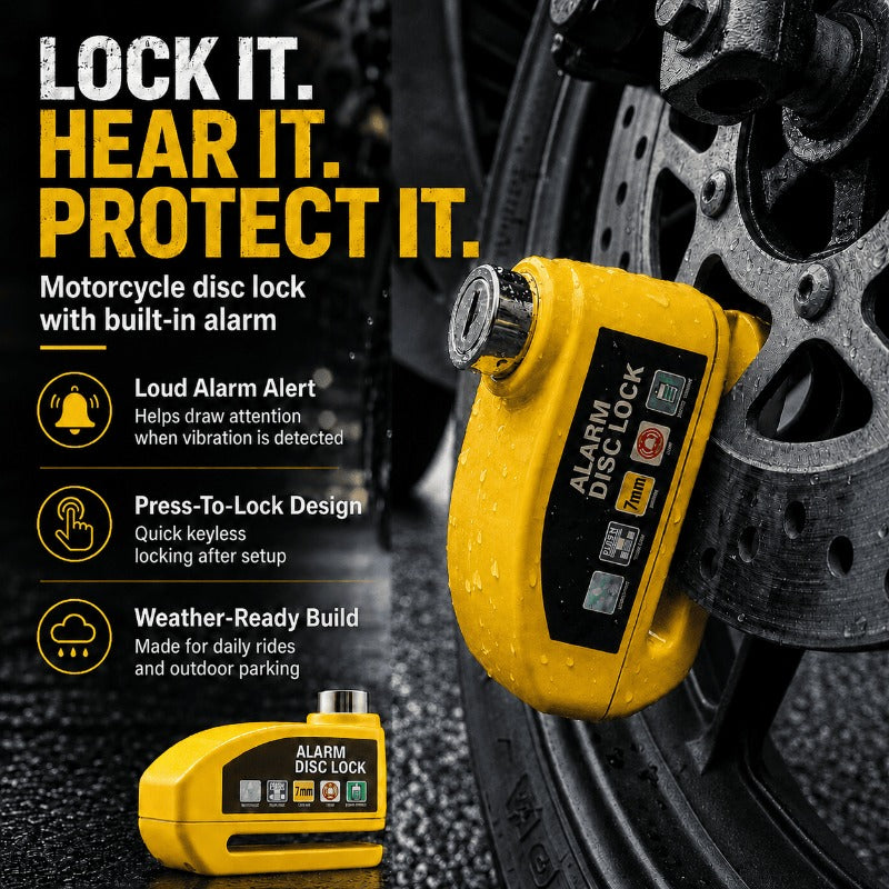 Keyless Alarm Disc Lock