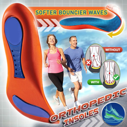 Shock-Absorbing Orthotic Sports Shoe Insoles