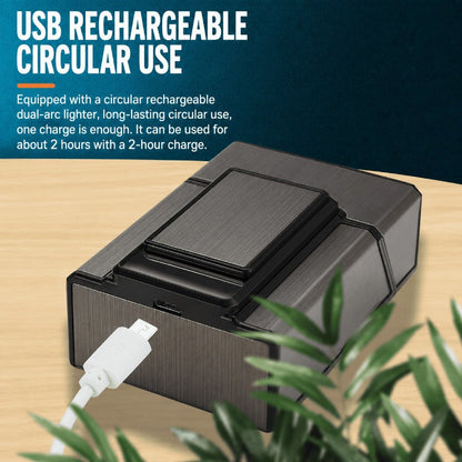 2-in-1 Cigarette Case Lighter