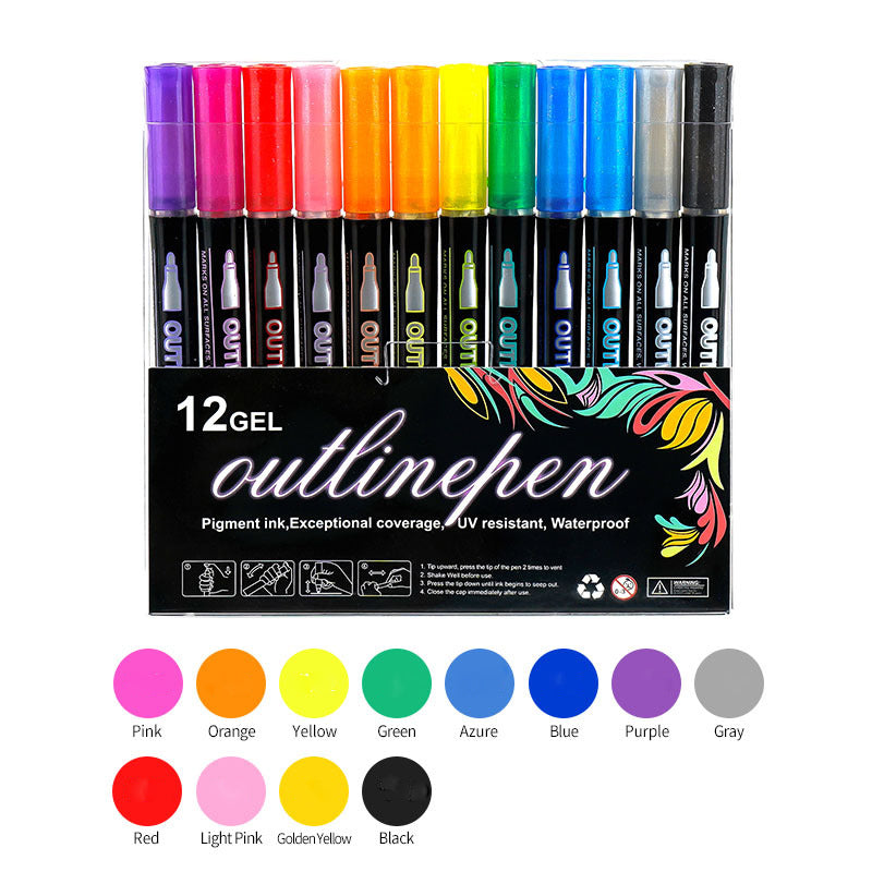 Outline Marker Pen Set