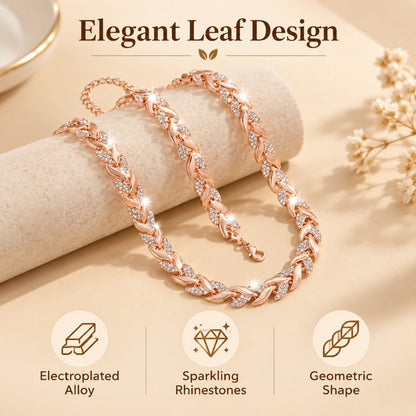 Elegant Crystal Chain Jewelry Set
