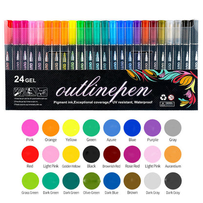 Outline Marker Pen Set