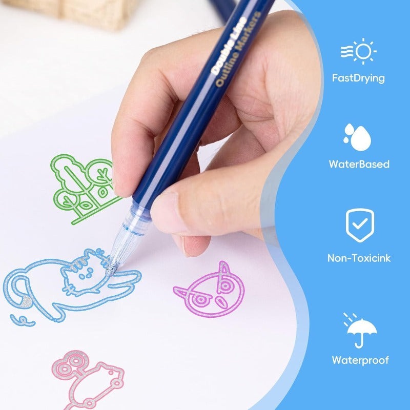 Outline Marker Pen Set