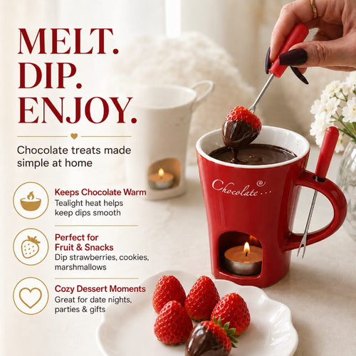 Ceramic Chocolate Fondue Mug
