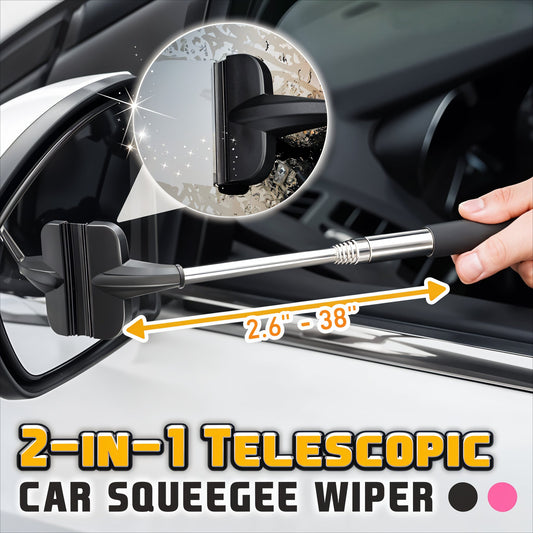 Universal 2-in-1 Telescopic Car Squeegee Wiper
