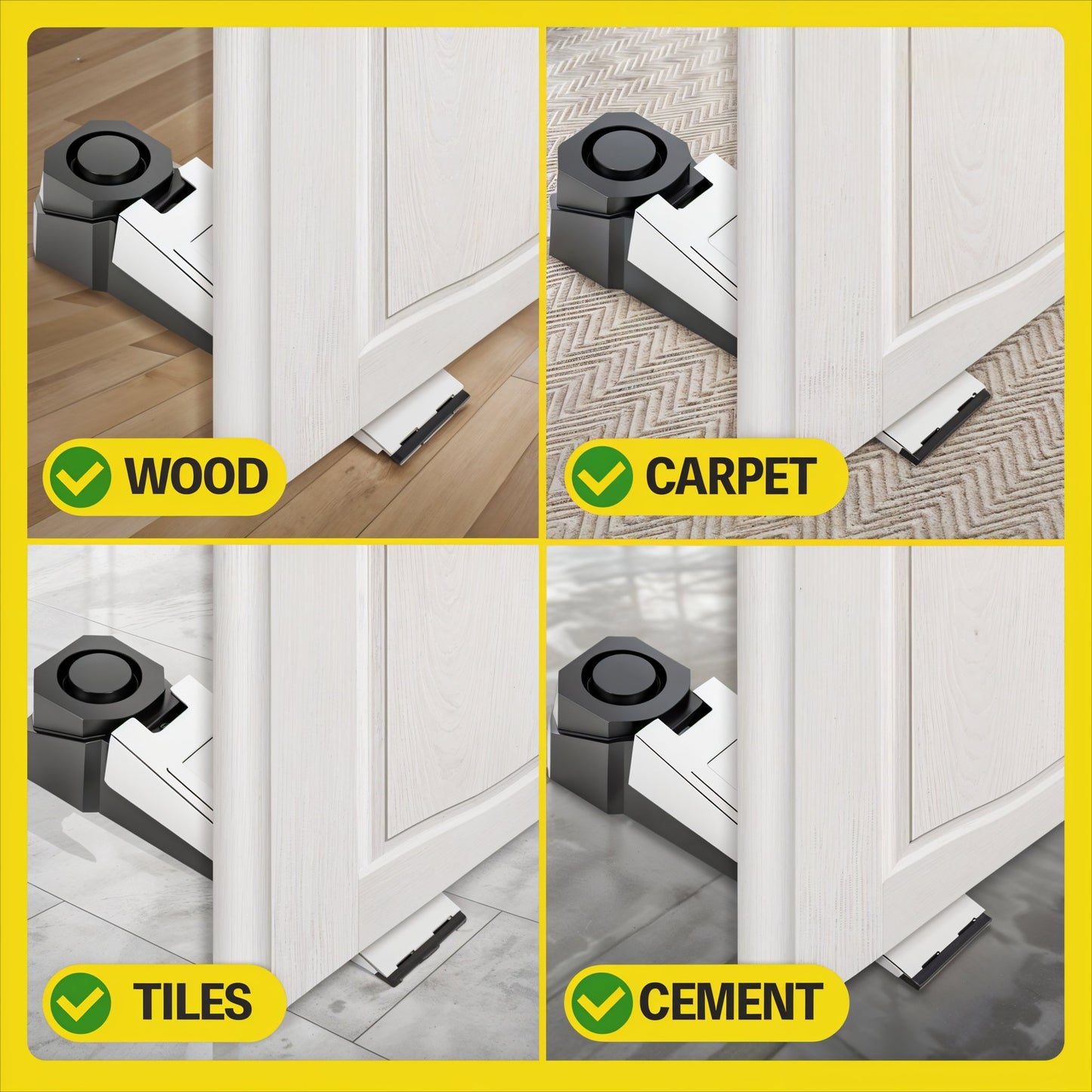 Travel-Safety Universal Door Stopper Alarm
