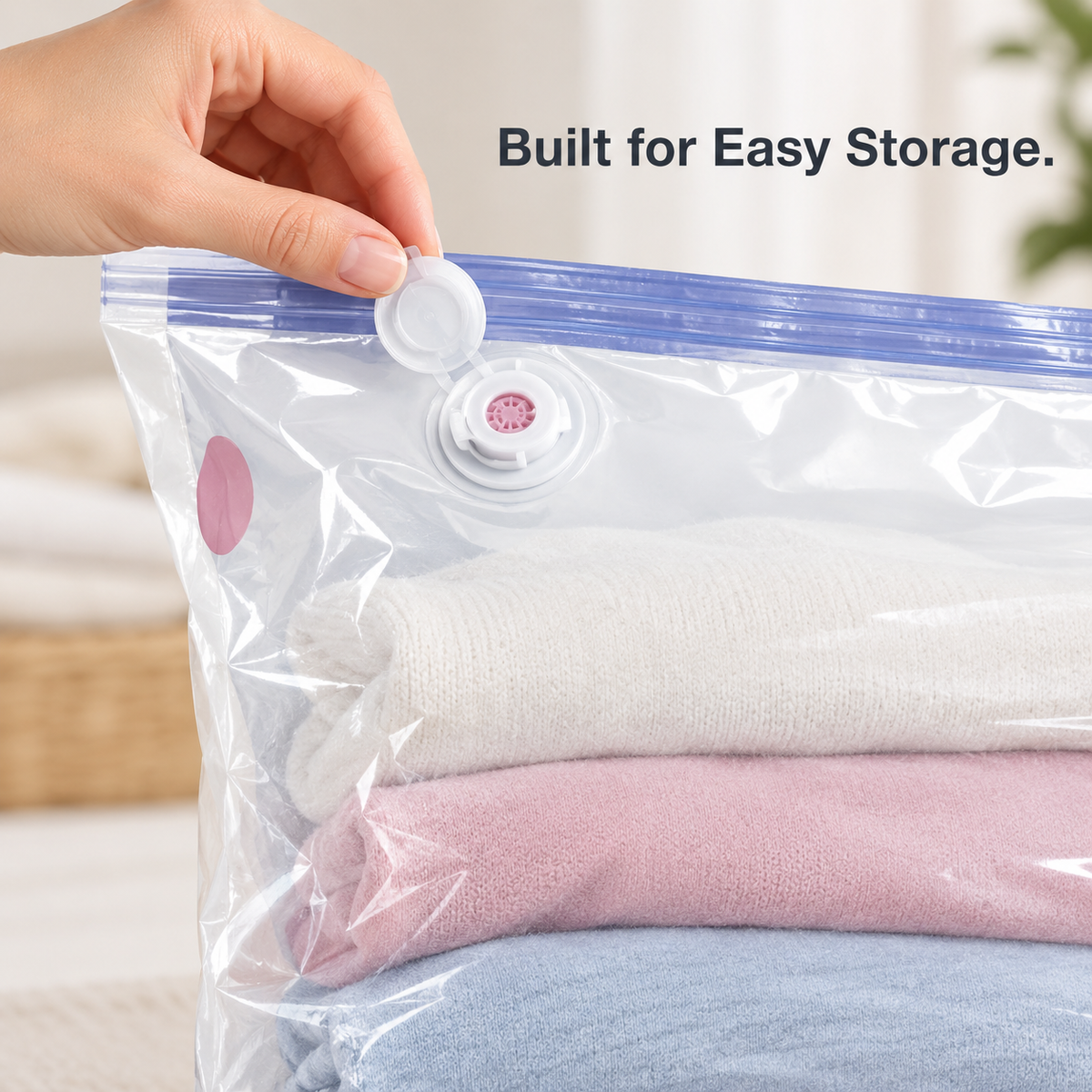 🔥 60% OFF 🔥Wishtint™ No-Pump Vacuum Storage Bags | 🏠 Save More Home Space | ✅ Official Heavy-Duty Edition
